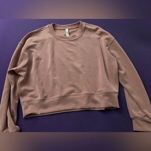 Spiced Chai - Lululemon Softstreme Oversized Crop - Size 8